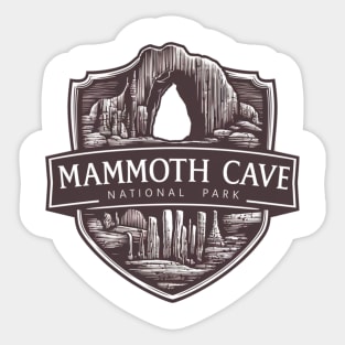 Retro Mammoth Cave National Park Sticker